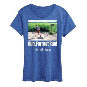 Women's - Forrest Gump - Run Forrest Run Short Sleeve Graphic T-Shirt - 1 of 4