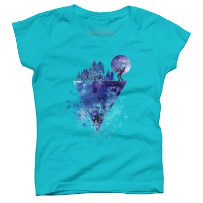 Girl's Design By Humans Play Music On The Edge By Maryedenoa T-Shirt