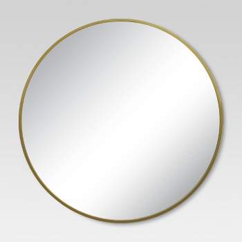 28" Round Decorative Wall Mirror Brass - Project 62™