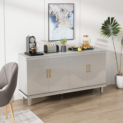 59.84''Large Size 4-Door Cabinet, Same as Living Room, Kitchen, Bedroom, Hallway