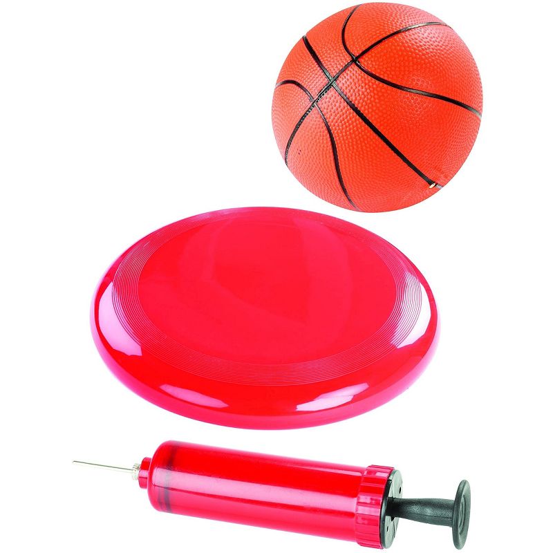 Slam Dunk 2 in 1 Mini Basketball with Hoop, Frisbee Game Set with Dual Functional Chair, 3 of 6
