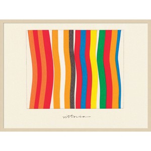 41"x31" I'm Parallel to Myself by Amber Vittoria Wood Framed Wall Art Print Brown - Amanti Art - 1 of 4