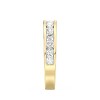 GILDED 1, 1/2, 1/4, 1/10 Carat Lab Grown Diamond in 14KT Gold Plated over 925 Sterling Silver Anniversary Bands | Eternity Stackable Rings | Size 7 - 3 of 4