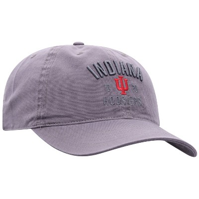 NCAA Indiana Hoosiers Men's Skill Gray Garment Washed Canvas Hat