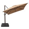 Crestlive Products 10'x 13' Patio cantilever Umbrella with Base Set High-strength Aluminum Pole with 360°Rotation 5 Heights Adjustable - 2 of 4