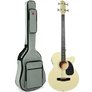 Best Choice Products 22-Fret Full Size Acoustic Electric Bass Guitar w/ 4-Band Equalizer, Truss Rod - 1 of 4