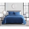 Kate Aurora Basic Bedding Cable Embossed 3 Piece Quilt & Pillow Shams/Coverlet Set - 2 of 4