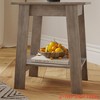 End Table with Storage & Night Stand 2-Tier Side Table - Compact Farmhouse Bedside Table for Small Bedrooms, Living Room Accent Furniture - 3 of 4