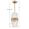 Crystorama Lighting Hayes 4 - Light Pendant in  Aged Brass - 3 of 4