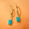 Pure Collection by Ross-Simons Turquoise Drop Earrings in 14kt Yellow Gold - 3 of 4