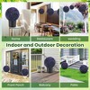 Resenkos 2-Pack Artificial Boxwood Topiary Balls, Purple Foliage for Indoor and Outdoor Display, Purple - 4 of 4