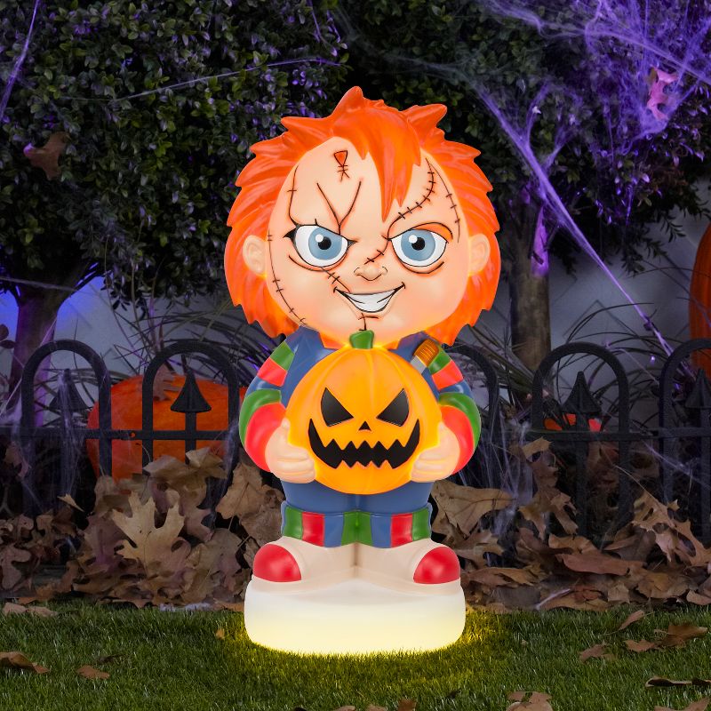 Gemmy Lighted Blow Mold Outdoor Decor Stylized Chucky 23" Universal , Multi, 2 of 7