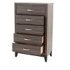 PAGED Dresser with Drawers Contemporary Glam Style Storage Drawers with Embossed Crocodile Patten for Living Room, Hallway, Office - 2 of 4