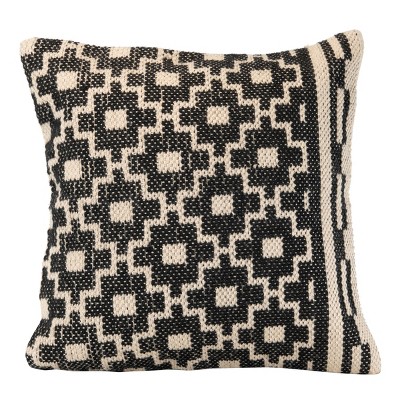 Southwest Pattern Hand Woven 18x18" Outdoor Decorative Throw Pillow  - Foreside Home & Garden