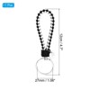 Unique Bargains Braided PU Leather Wallet Keychain with Stainless Steel Key Ring - 2 of 3