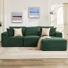 108" Modular Sectional Sofa, L-Shaped Cloud Couch with 67.5" Chaise, Reversible Left/Right Facing, Deep Seat Corduroy Sofa,No Assembly - 2 of 4