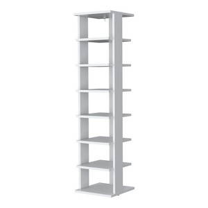 SEVOBAL Shoe Racks Tall Vertical Organizer with Bedroom Display Stand BedRoom Side Table for Living Spaces, White, 27.94"*11.7"*48.7" - 1 of 4