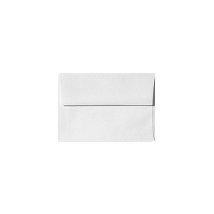 LUX A1 Invitation Envelopes (3 5/8 x 5 1/8) 500/Box White Linen (4865-WLI-500) - 1 of 1