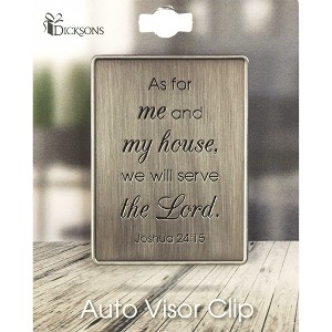 Dicksons Me and My House Brushed Silver Tone 2 Inch Zinc Alloy Automotive Visor Clip - 1 of 2