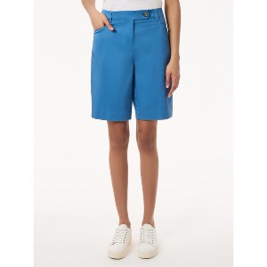 Jones New York Solid Fly Front Bermuda Shorts - 1 of 3