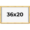 PosterPalooza | Minimalist Shadow Box Gold Picture Frame - UV Acrylic, Backing Board, Hanging Hardware - 2 of 4