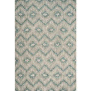 Courtyard CY8463 UV & Stain Resistant Non-Shedding Power Loomed Indoor/Outdoor Rugs - Safavieh - 1 of 3