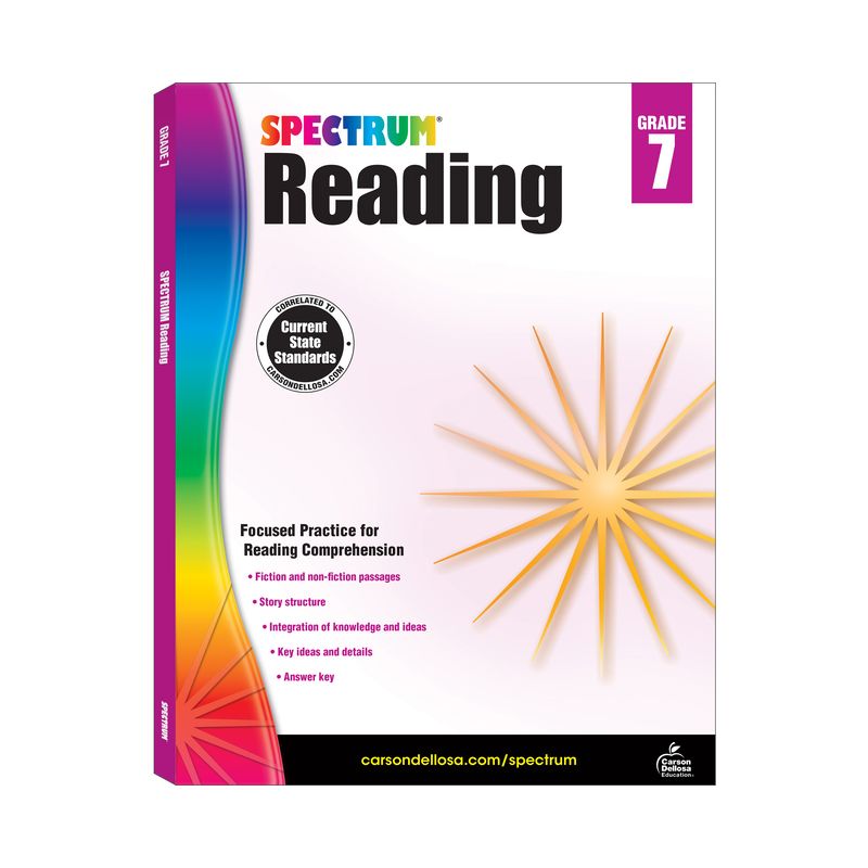 Spectrum Reading G.7 Workbook, Grade 7 - (Paperback), 1 of 2
