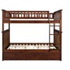 Bunk Bed Full Over Full with Trundle - Solid Wood Bunk Beds for Kids - Space Saving Design - 3 of 4