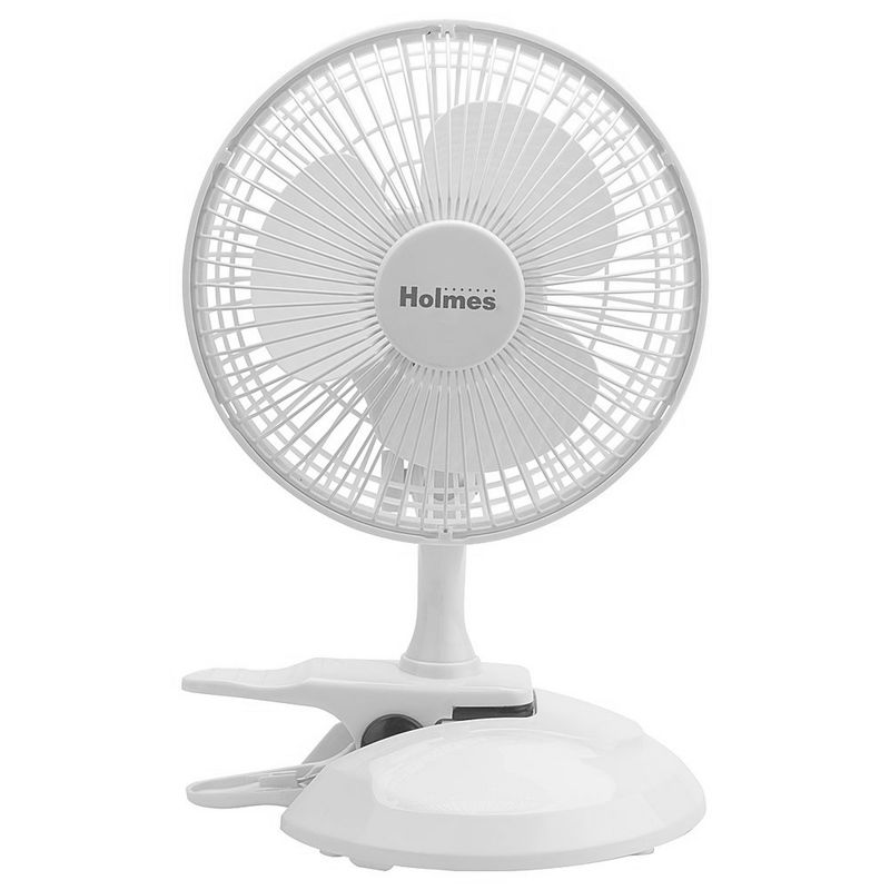 Holmes 6 Inch Clip/Table Personal Fan in White, 1 of 6