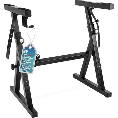 Pro Master Heavy Duty Z Design Keyboard Stand | Adjustable Width & Height (20-34") | Safe & Reliable Placement - image 1 of 4