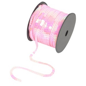 Flat Sequin Strip, 6mm String Metallic Sequin Strand, Paillette Sequin Sewing Trim DTY Project Decoration, 100 Yards - 1 of 4