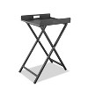 HomeStock Kai Indoor/Outdoor Tray side table with Alum plate and stand, powder-coating finish - 4 of 4
