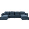 Modular Convertible Sofa with 2 Storage Ottomans, U-Shaped Oversized Sofa Set, Free Configuration Sectional Couch for Living Room-Maison Boucle - 4 of 4