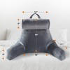 Cheer Collection Extra Large TV and Reading Backrest Pillow with Detachable Bolster and Washable Cover - 3 of 4