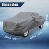 Unique Bargains Pickup Truck Cover for Ford F350 Crew Cab Dust Protection PEVA Dark - 4 of 4