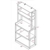Sapphtopaz 5-Tier Bakers Rack with Wooden Adjustable Shelf Kitchen Organizers and Storage Versatile Microwave Stand for Kitchen - 4 of 4
