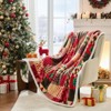 FIONECA Reversible Flannel Holiday Throw Blanket For Seasonal Decor - 2 of 4