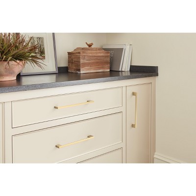 Champagne Bronze Matte Modern Cabinet Pull Bar, 10 Pack