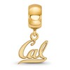 Black Bow Jewelry 14k Yellow Gold Plated Sterling Silver California Berkeley Golden Bears NCAA Bead Charm - 2 of 4