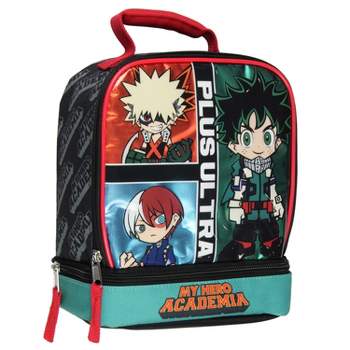 My Hero Academia Lunch Box Deku Bakugo Shoto Todoroki Plus Ultra Kids Lunch Bag Multicoloured