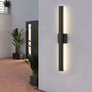 LamQee Aluminum Long Outdoor Wall Light Integrated LED Waterproof Linear Modern Exterior Lighting Fixtures Wall Mount Outside Sconce - 1 of 4