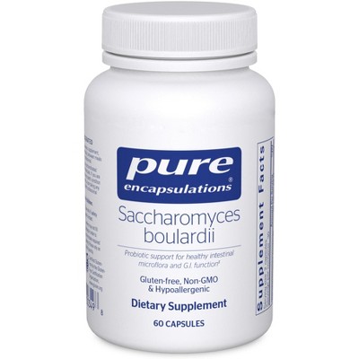 Pure Encapsulations Saccharomyces Boulardii - Natural Probiotic to Balance Intestinal Flora - 60 Capsules