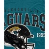 NFL Jacksonville Jaguars Vintage Arch Block Ultra Soft Blanket - 2 of 2