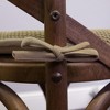 Honeycomb Memory Foam Non-Slip 16" x 16" Chair Cushion Pad with Ties by Sweet Home Collection® - 4 of 4