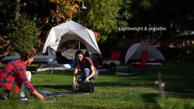 Twin Size Gray and White Raised Air Mattress with USB Pump