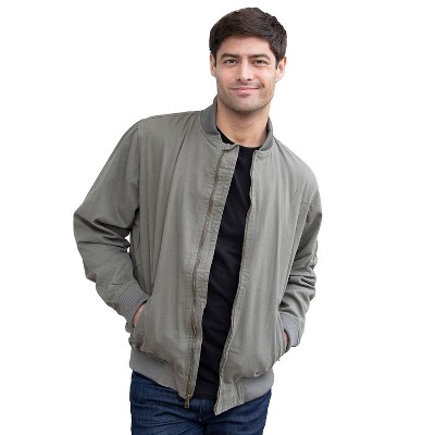 GIOBERTI Men's 100% Cotton Sportwear Full Zipper Twill Bomber Jacket, Navy, S — фото 4
