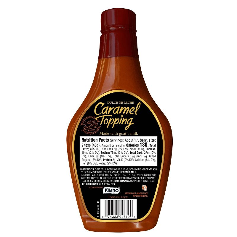 Coronado Dulce de Leche Caramel Topping Syrup - 23.3oz, 2 of 5
