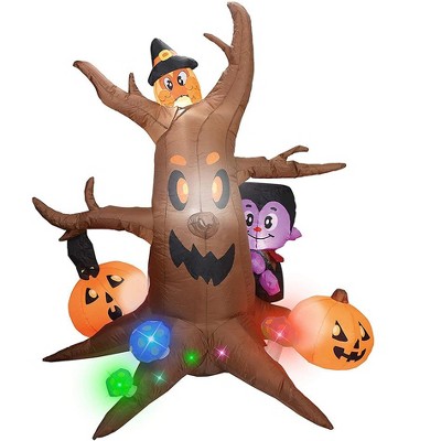 Joiedomi 6 Ft Scary Tree With Neon Mushrooms Inflatable : Target