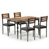 Dining Table Set for 4, 5 Piece Dining Table and Chairs Set of 4 - 3 of 4
