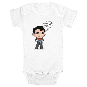 Infant's DC Super Friends Clark Kent Bodysuit - 1 of 3